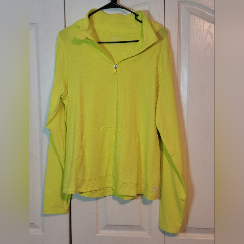 Bright Yellow Zip-Up Hoodie Tek Gear